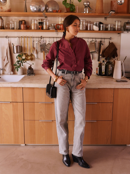 Chemise Tendance Bordeaux