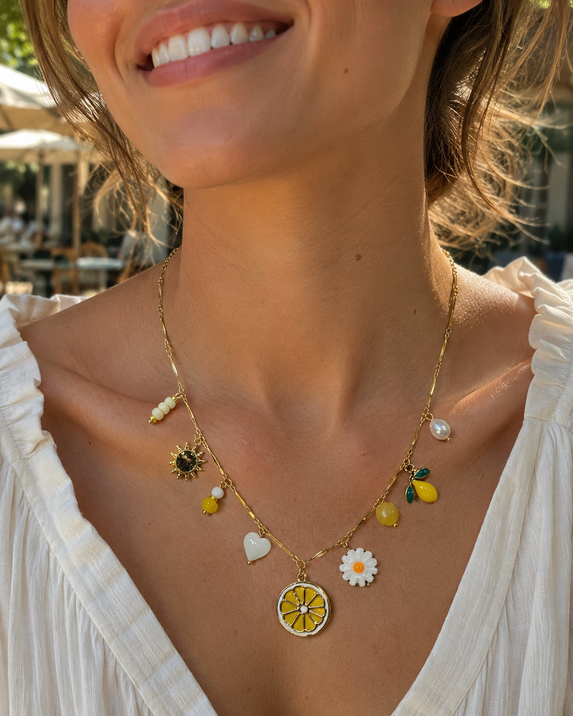 Collier Soleil Citron