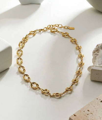 Collier Torsadé Doré