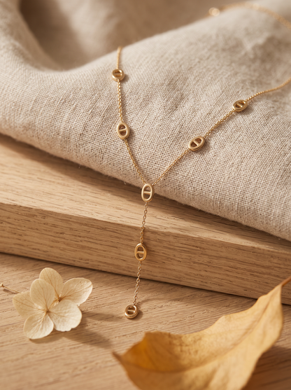 Collier Y Maillons - Doré