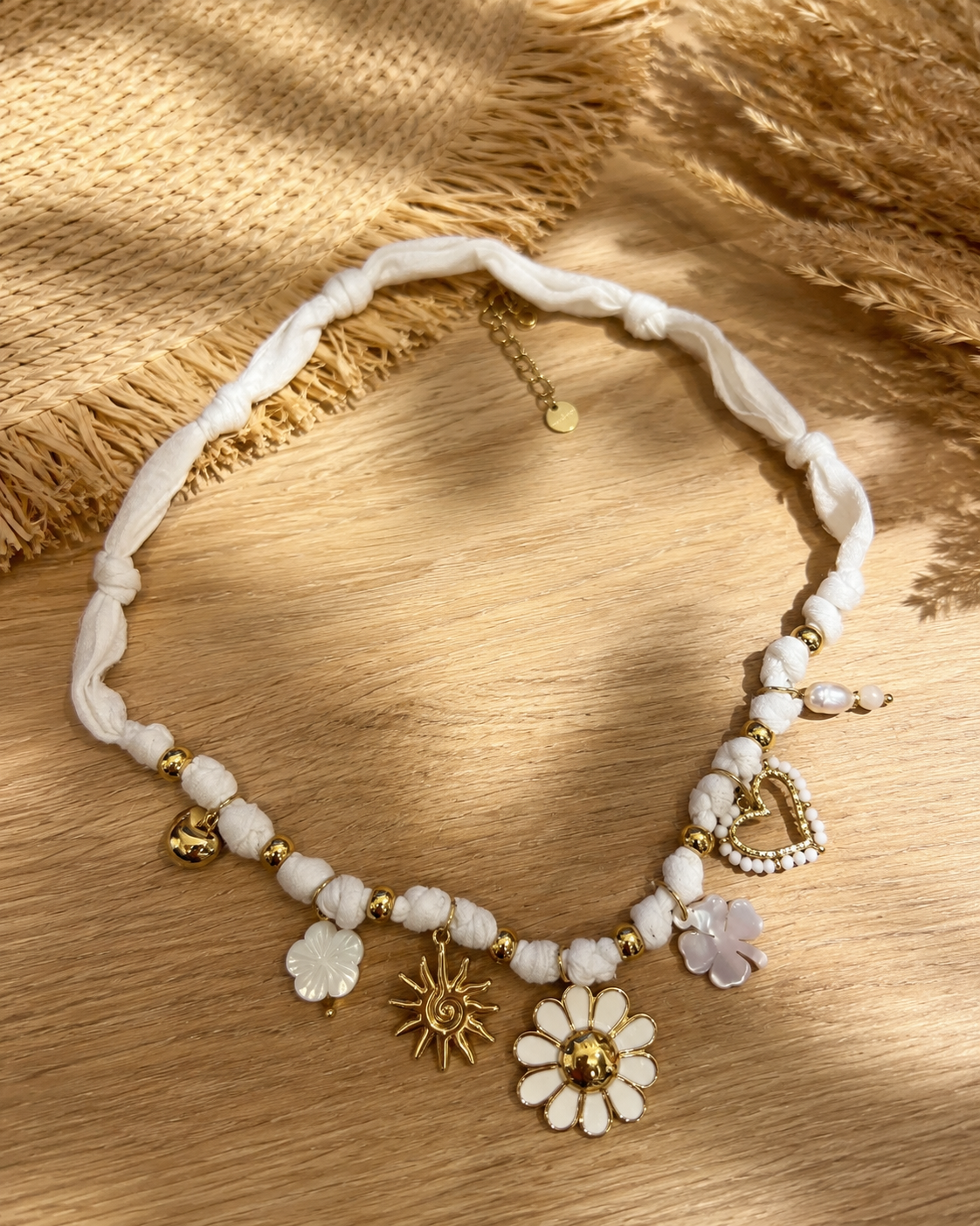 Collier Coquillages Blanc