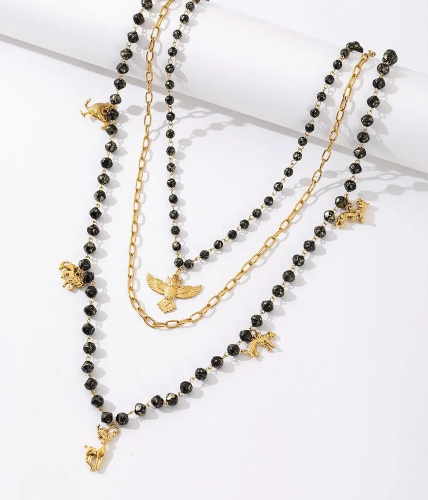 Collier Talismans Dorés
