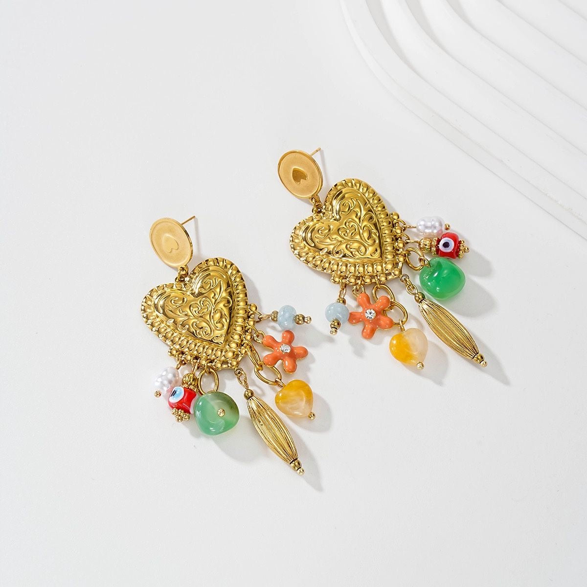 Boucles Cœur Colorée