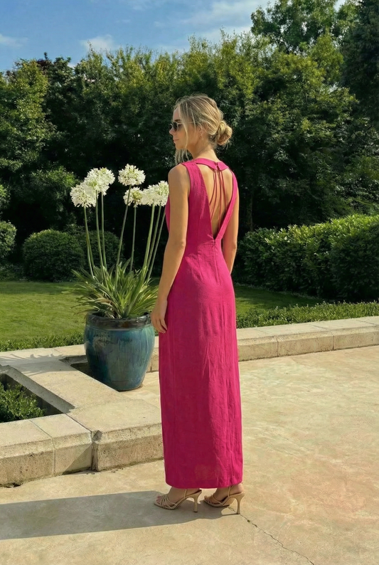 Robe Longue Fuchsia