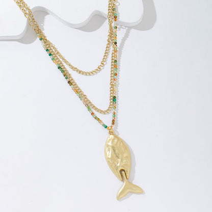 Collier Talisman Poisson