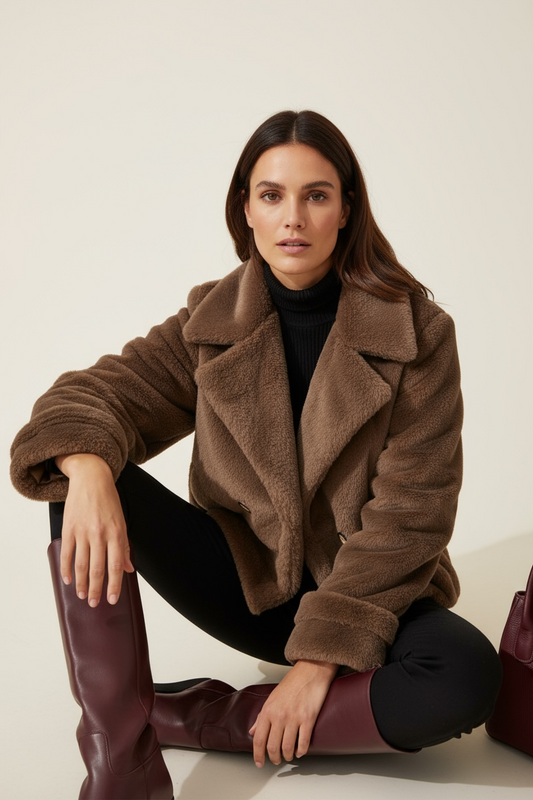 Veste Fausse Fourrure Signature