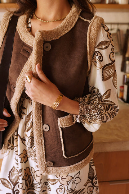 Gilet Moutonnée Tendance