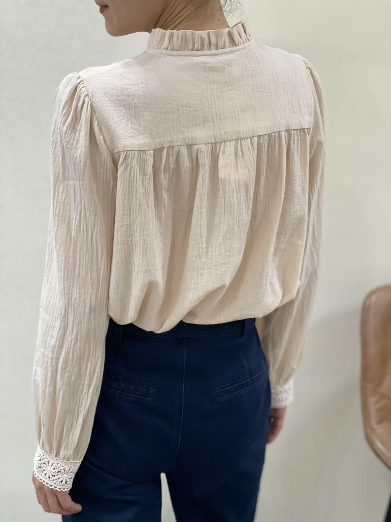 Chemise Féminine Dentelle Bohème