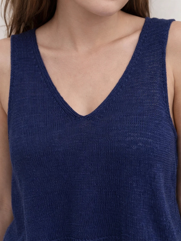 Débardeur Maille Dentelle