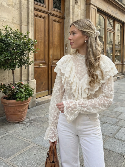 Blouse Col Victorien