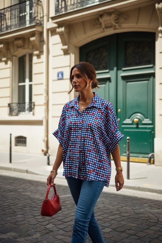 Chemise Vichy Cerises