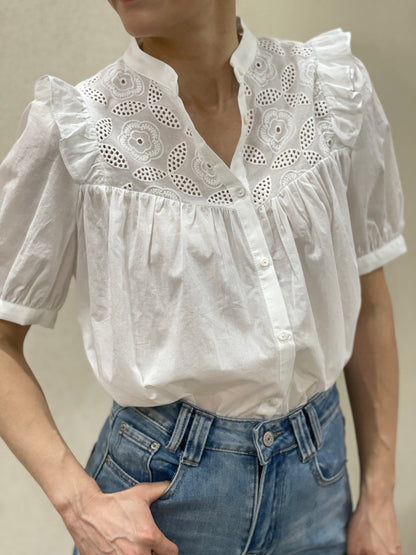 Blouse Brodée Romantique