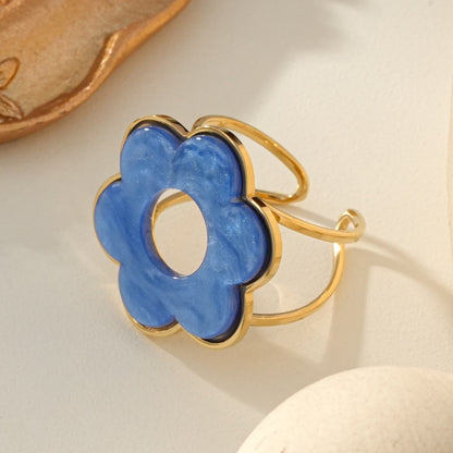 Bague Fleur Minimaliste