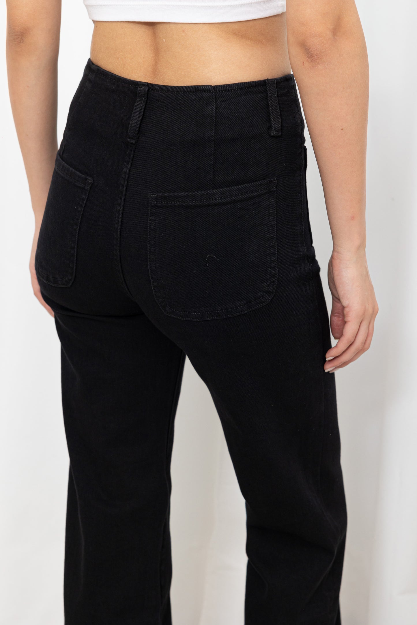 Jean Boutonné Wide Leg