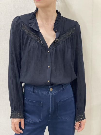 Chemise Féminine Dentelle Bohème