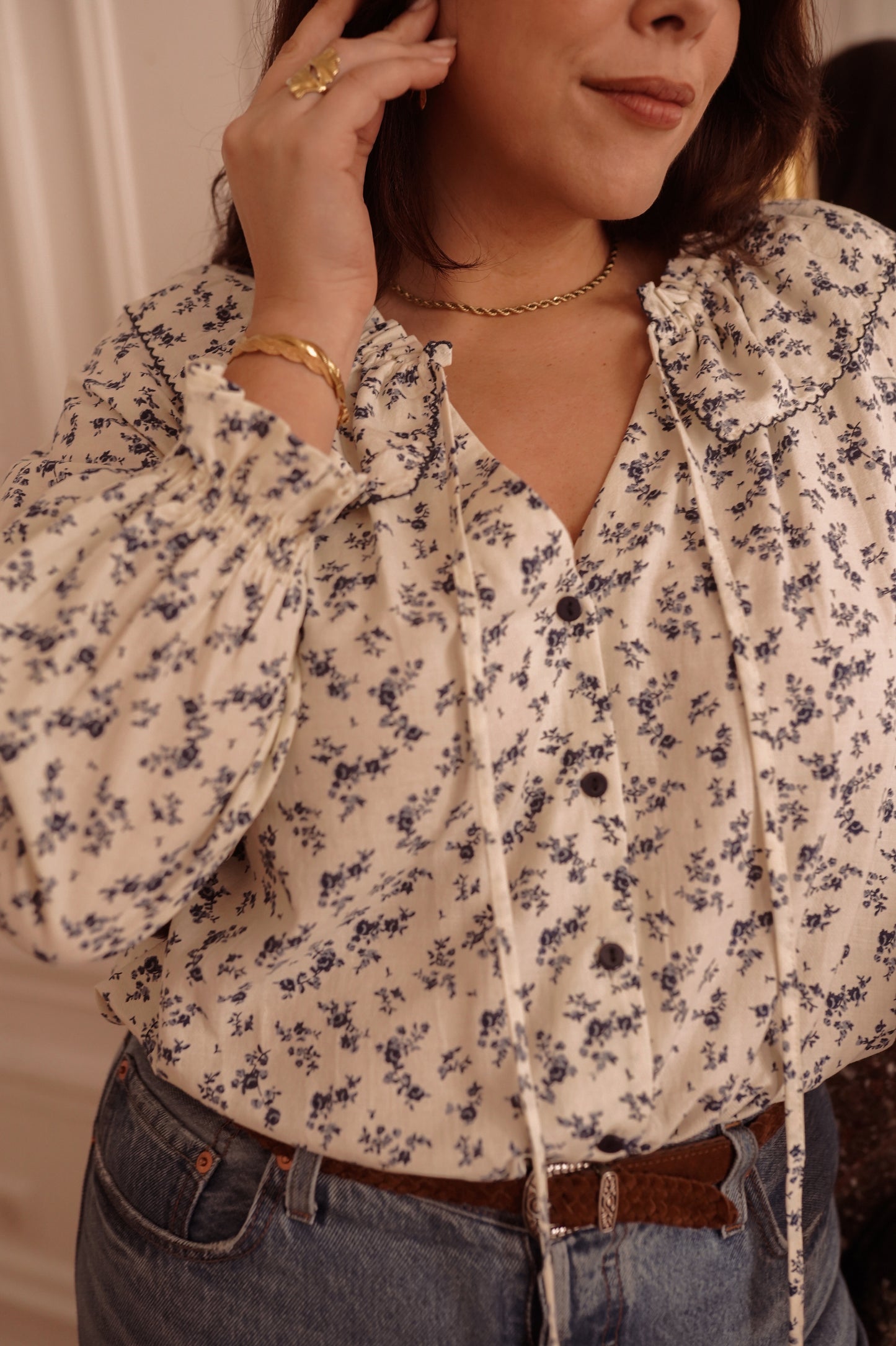 Chemise Fleurs Délicates du 42 au 46