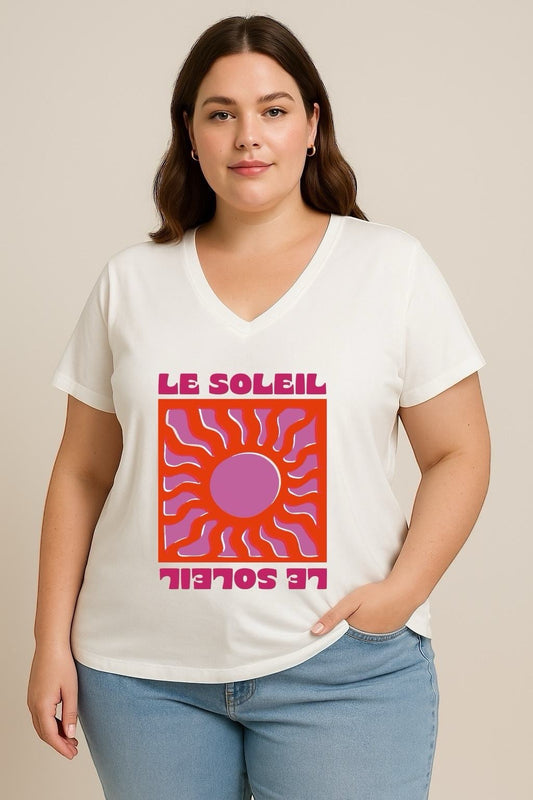 Tee-shirt imprimé "Le Soleil" du 44 au 50