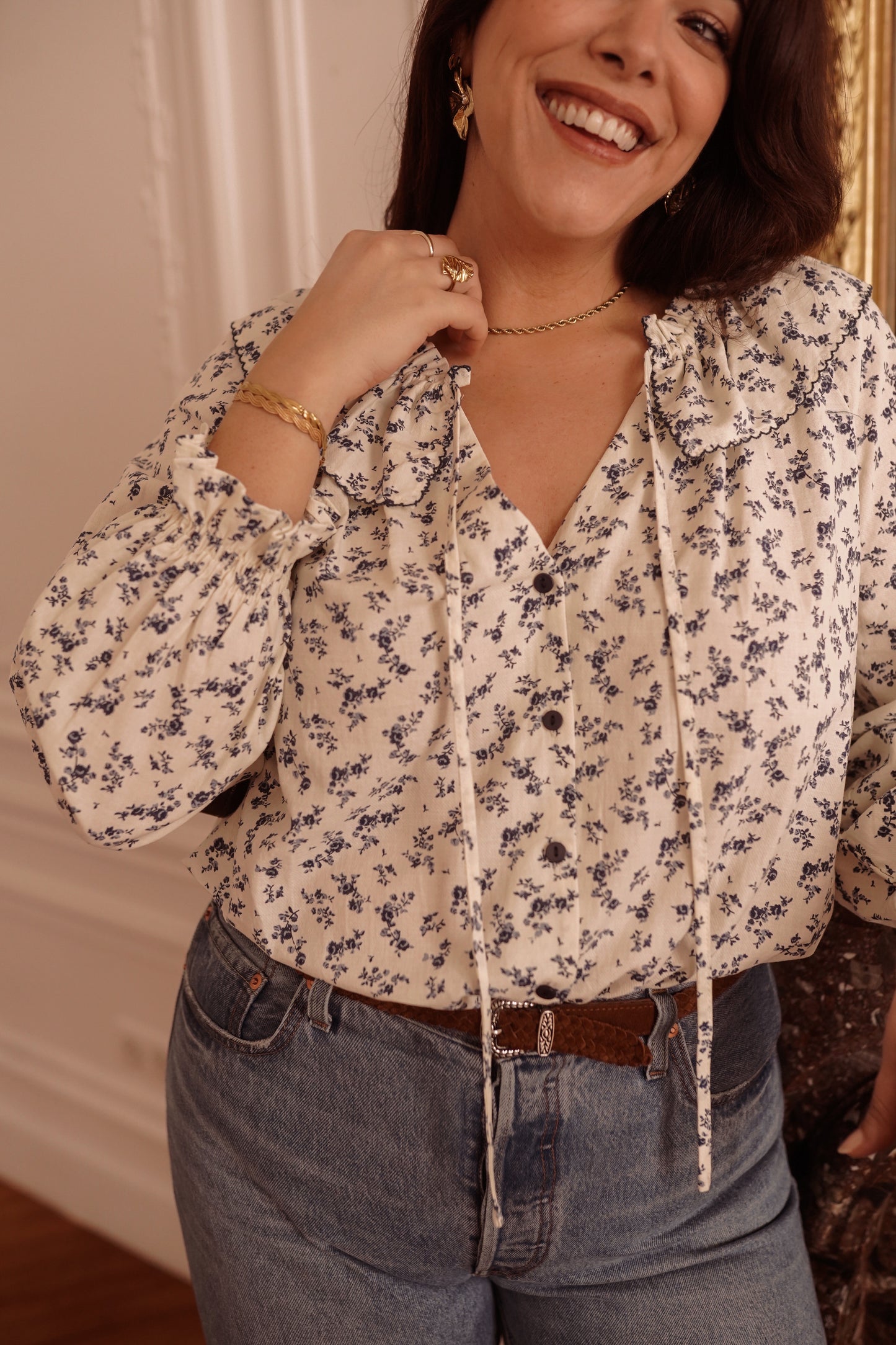 Chemise Fleurs Délicates du 42 au 46