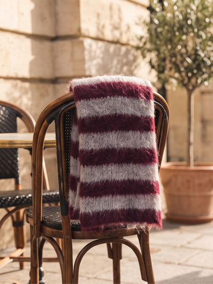 Écharpe Roxane - Maille Rayée Oversize