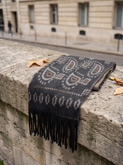 Écharpe Théa - Jacquard Franges