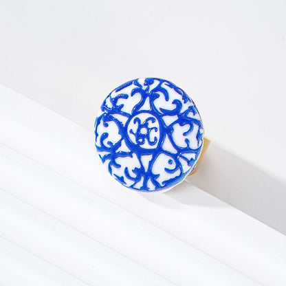 Bague Ronde Bleue