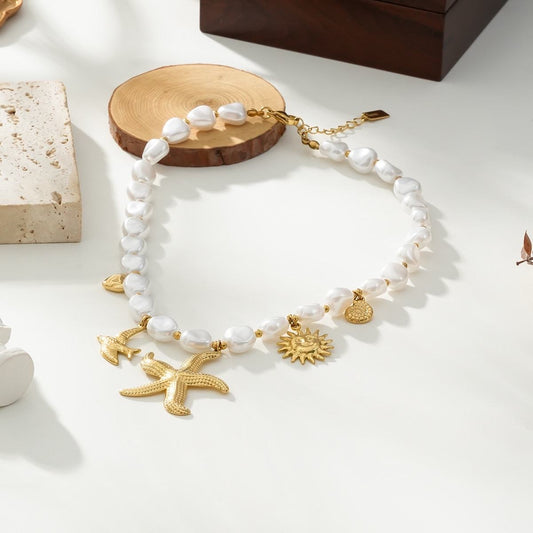 Collier "Soleil & Étoile de mer"