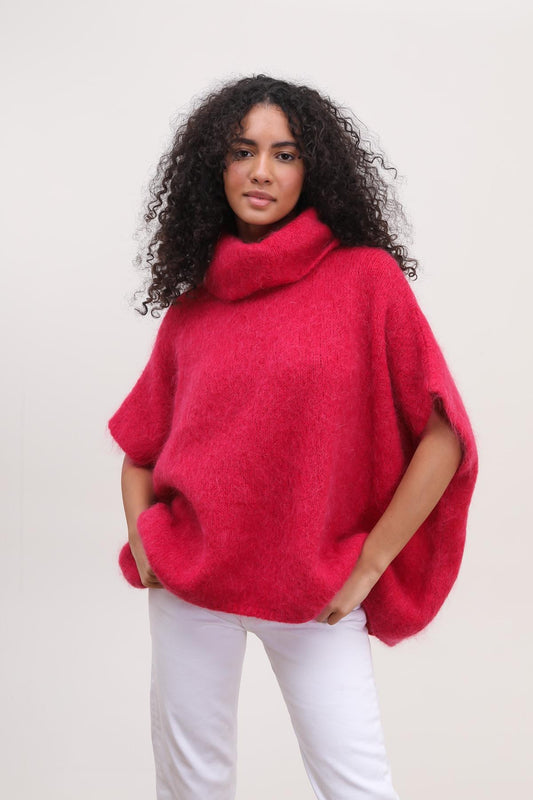 Poncho Mohair et Laine