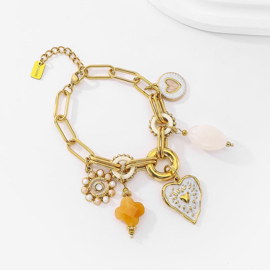 Bracelet Cœur Doré