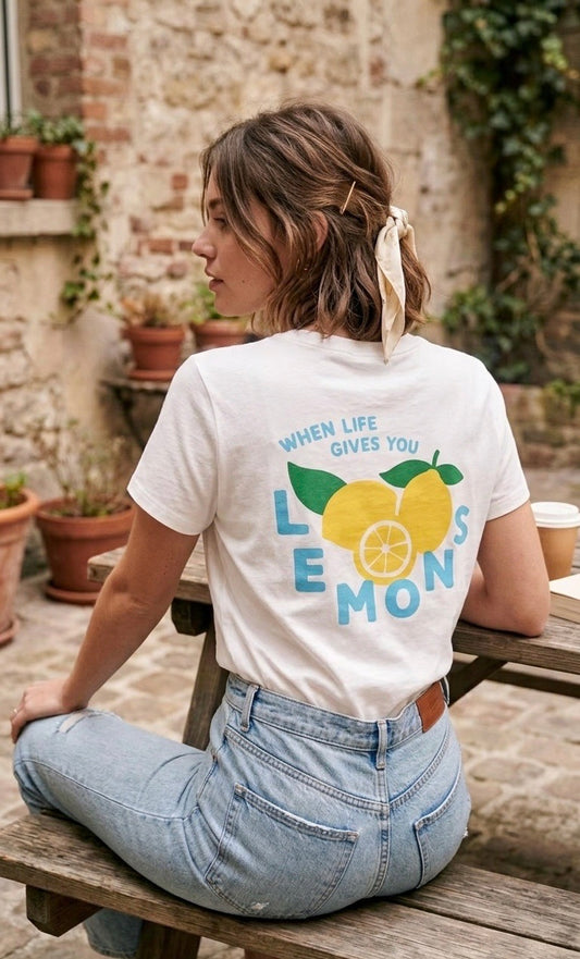 Tee-shirt Imprimé Citron