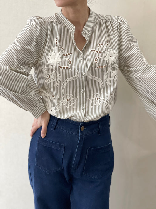 Chemise Coton Rayures Fines