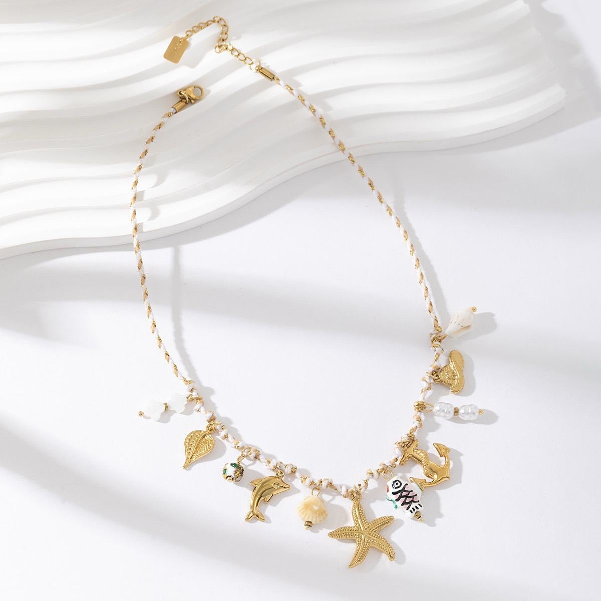 Collier "Océan Bohème"