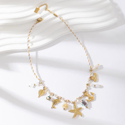 Collier "Océan Bohème"