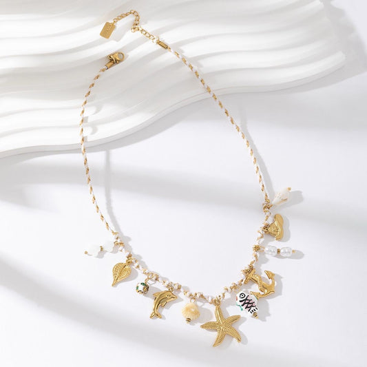Collier "Océan Bohème"