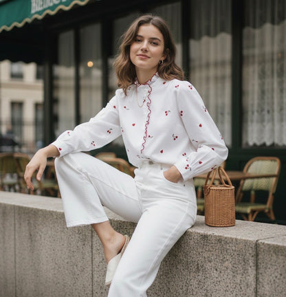 Chemise Cœur Cerise