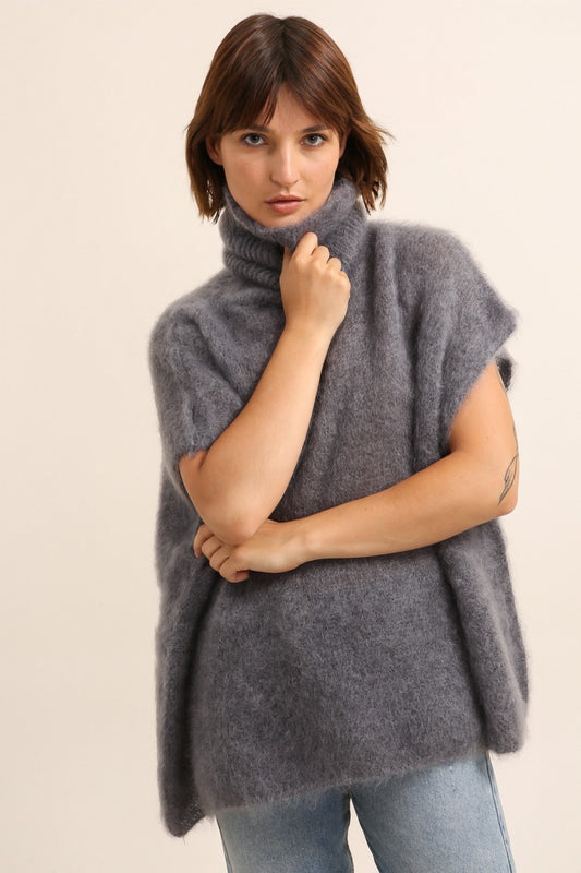 Pull Poncho Mohair