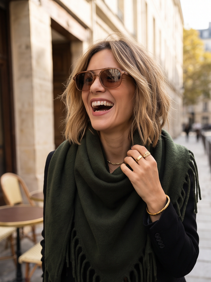 Foulard Apolline - Triangle à Franges