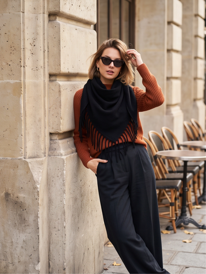 Foulard Apolline - Triangle à Franges