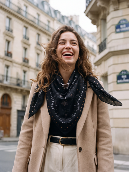 Foulard Céleste - Bandana Paisley