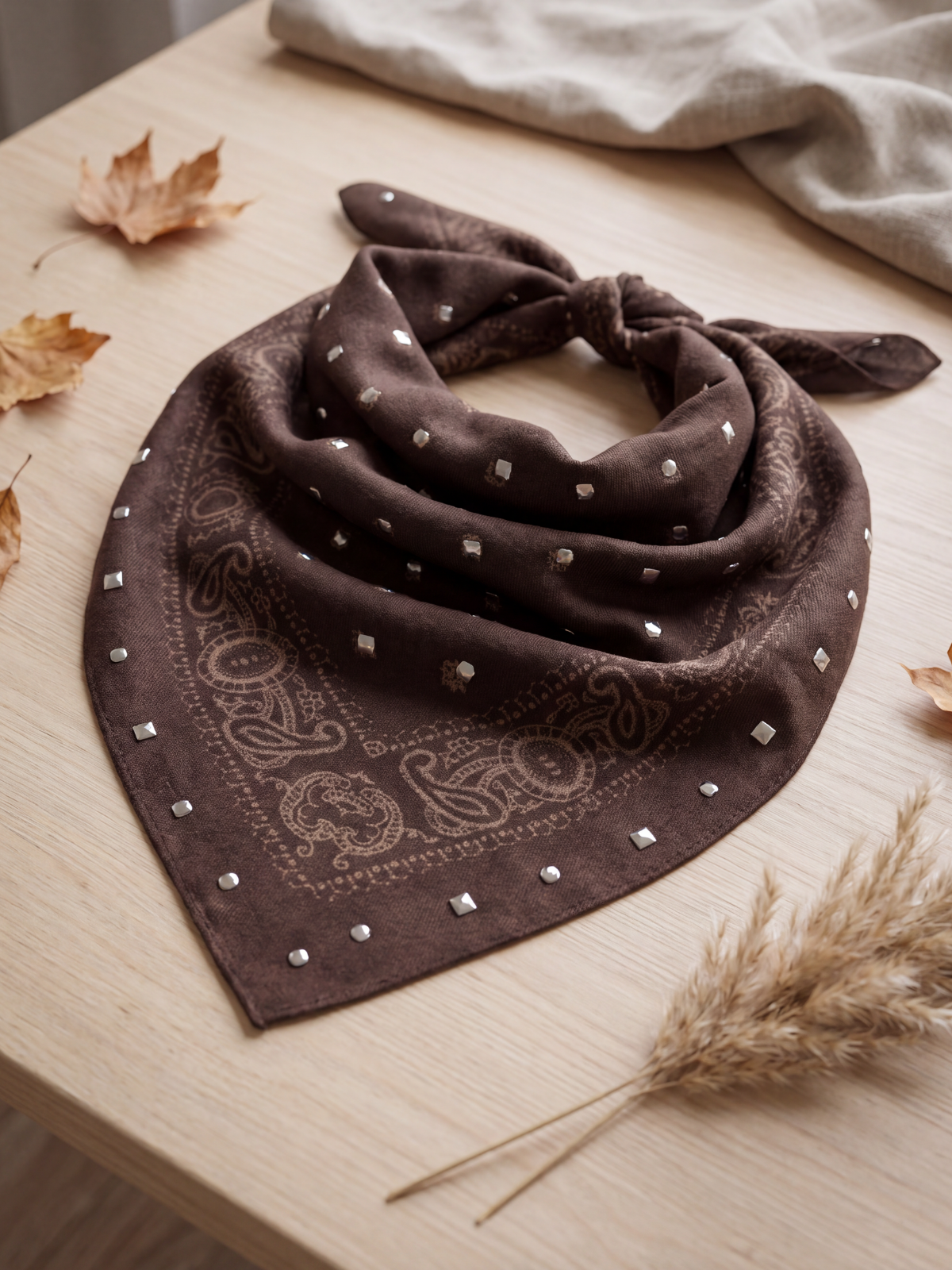 Foulard Agathe - Bandana Pailleté