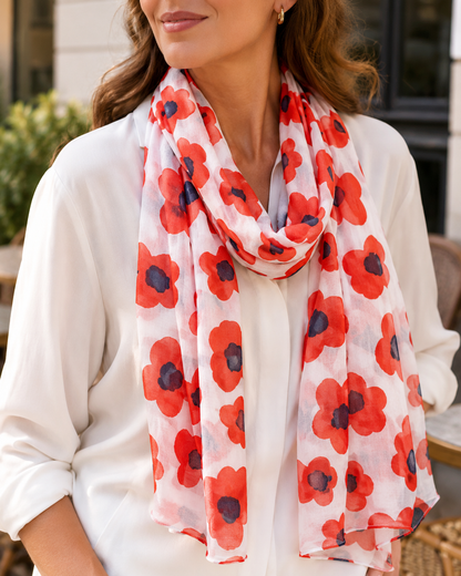 Foulard Coton Fleur