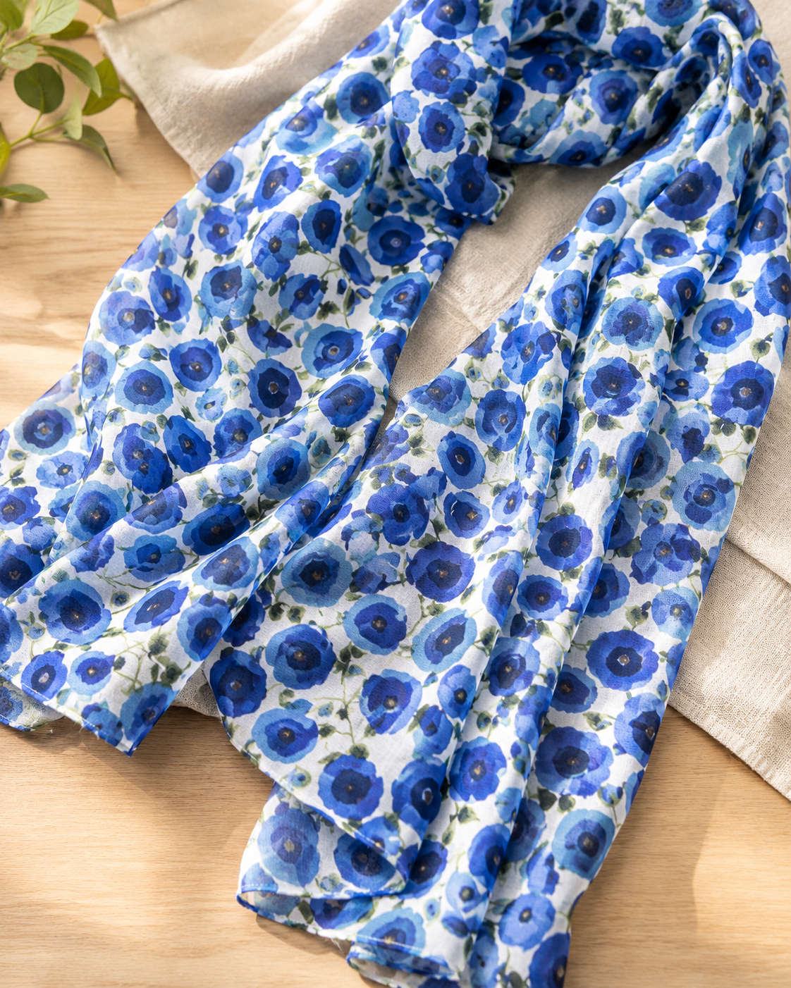 Foulard Coton Petits Coquelicots