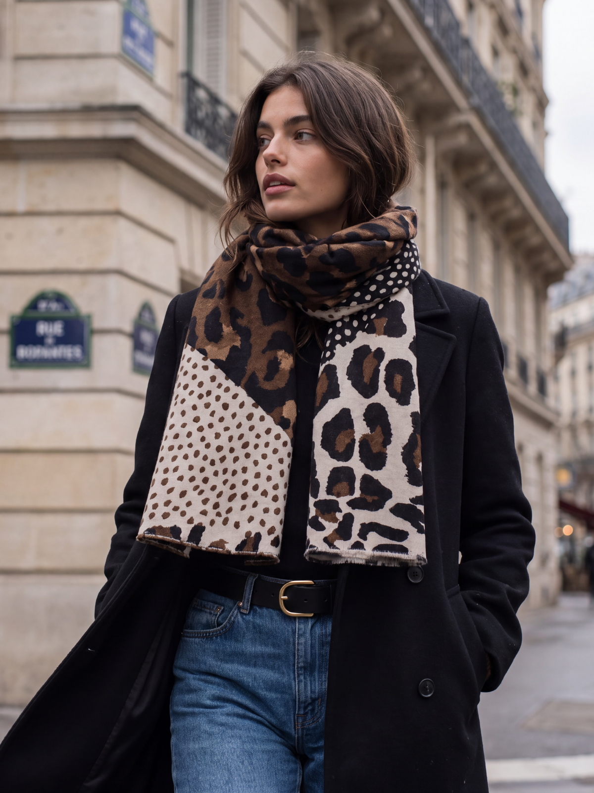 Foulard Jade - Imprimé Léopard