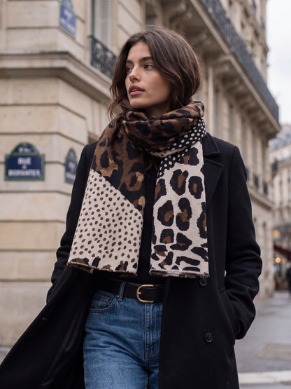 Foulard Jade - Imprimé Léopard