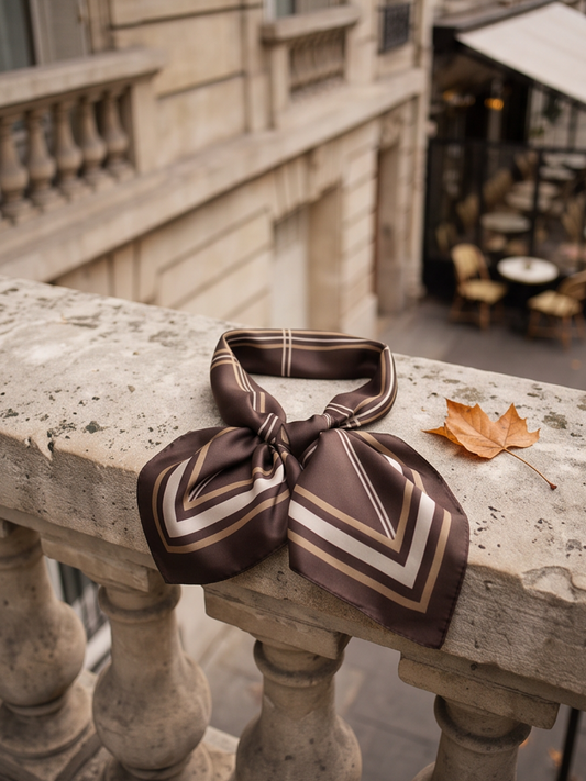 Foulard Lina - Carré Chevrons