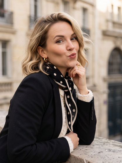 Foulard Coralie - Triangle Double Face