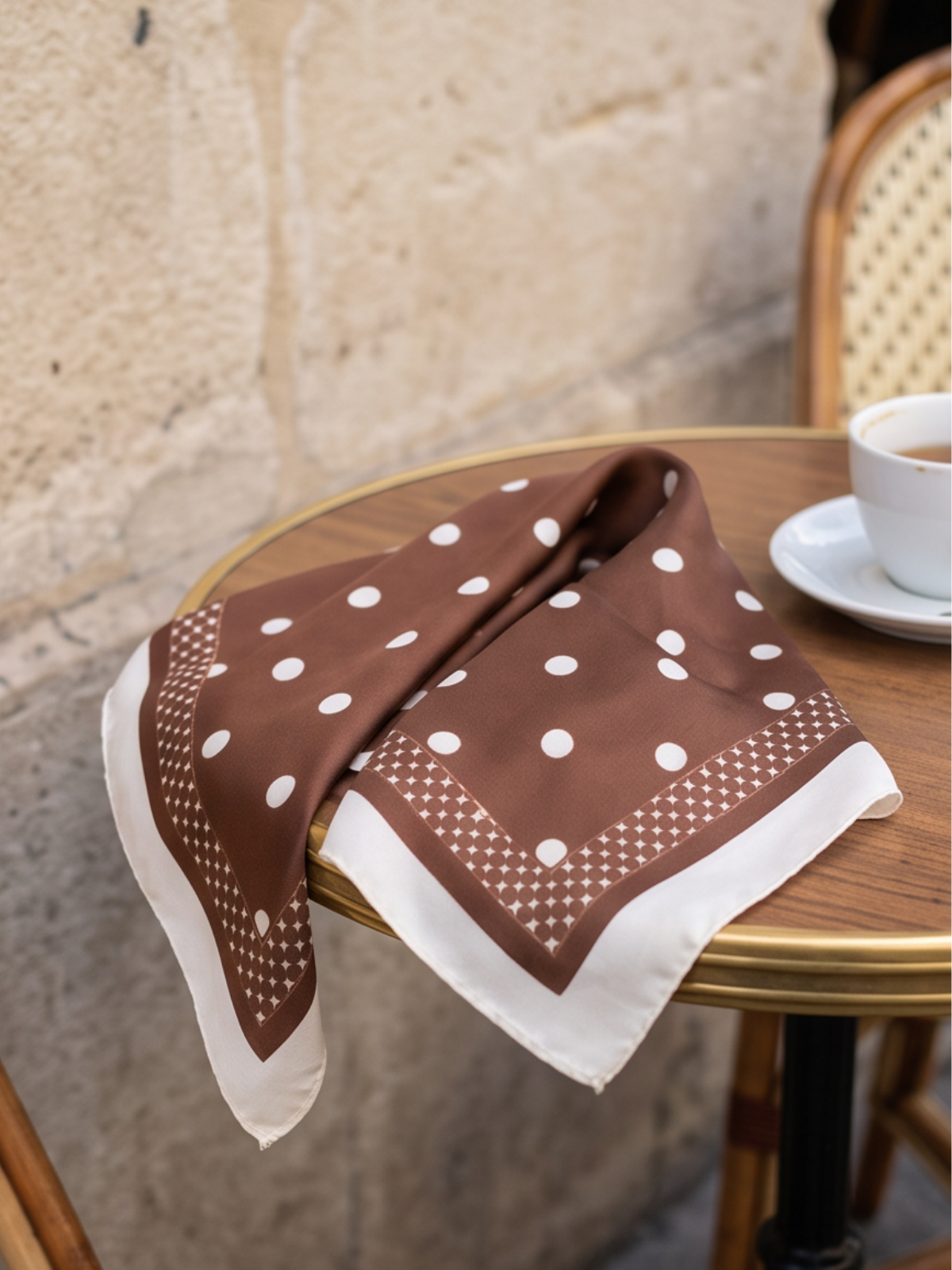 Foulard Mathilde - Carré à Pois