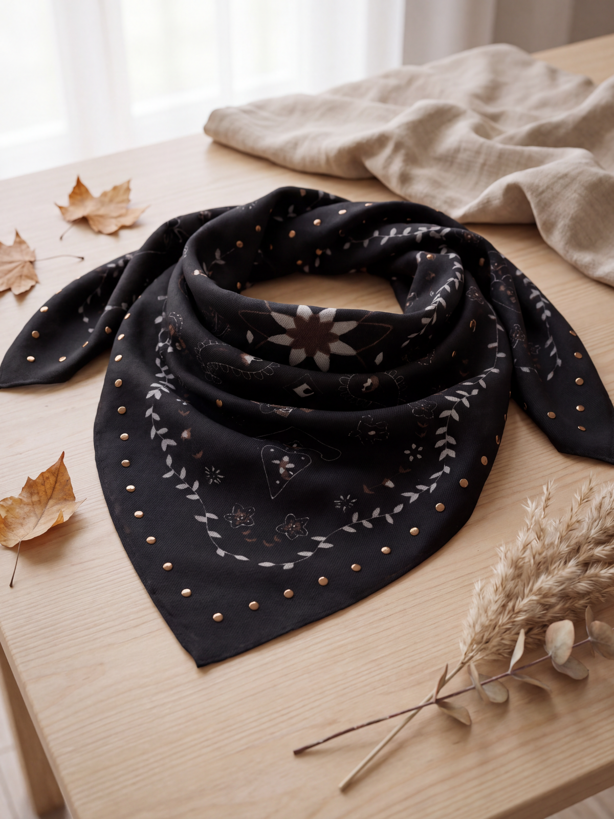 Foulard Céleste - Bandana Paisley