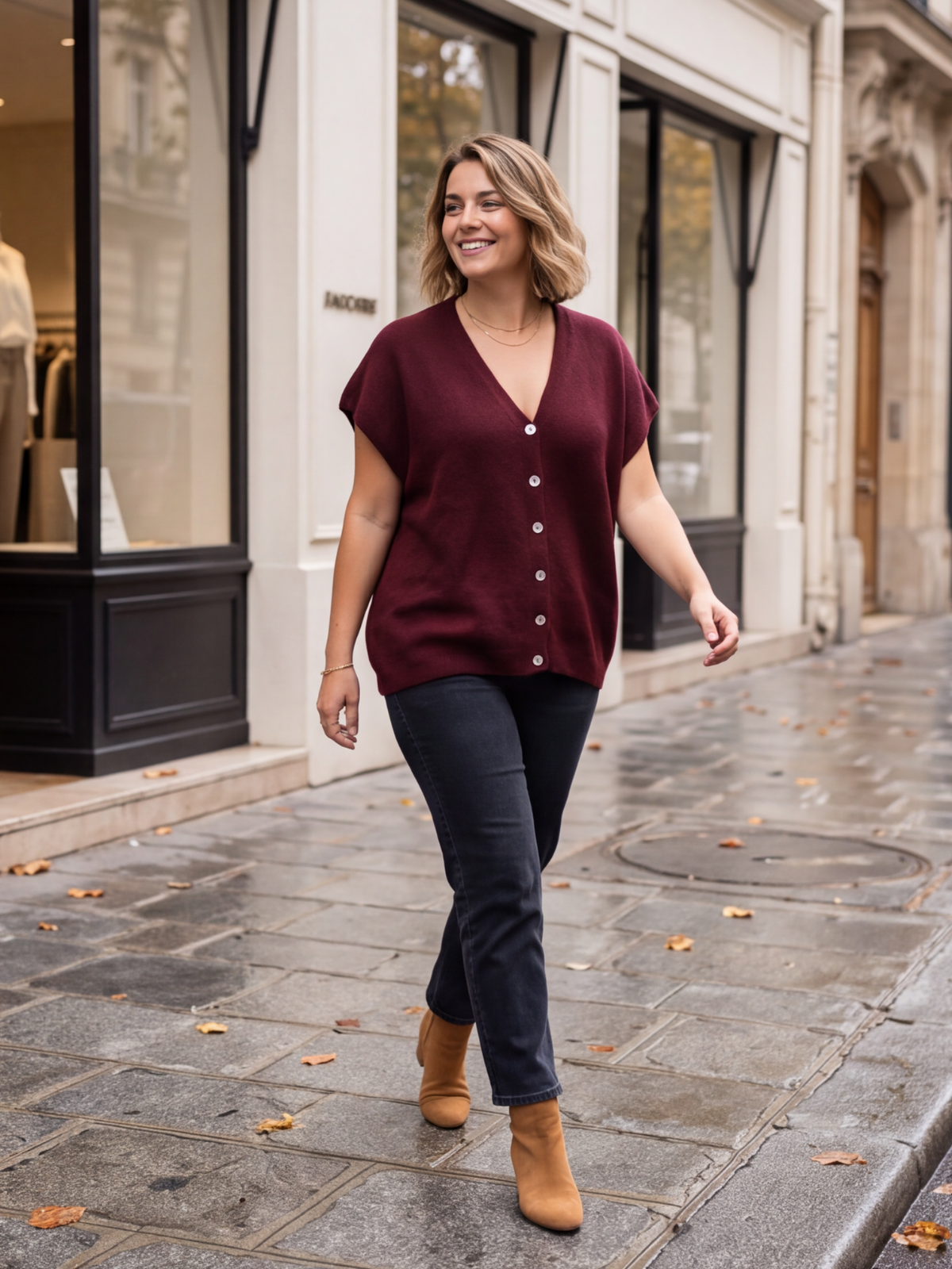 Gilet Béatrice - Sans Manches Alpaga