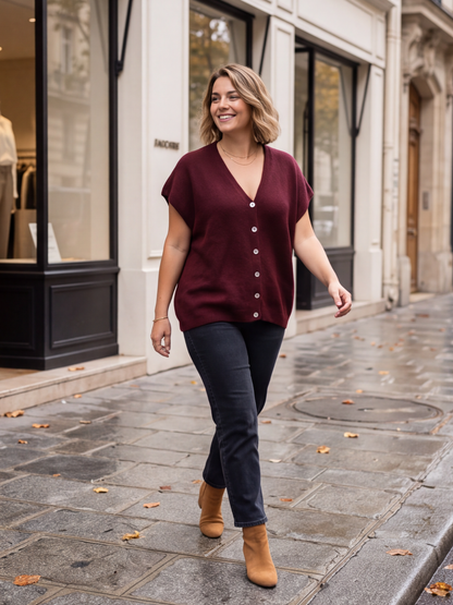 Gilet Béatrice - Sans Manches Alpaga