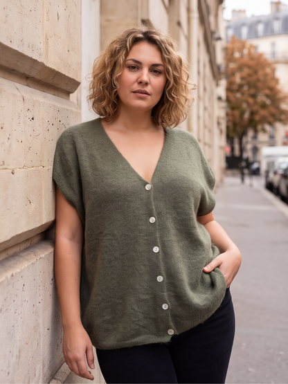 Gilet Béatrice - Sans Manches Alpaga